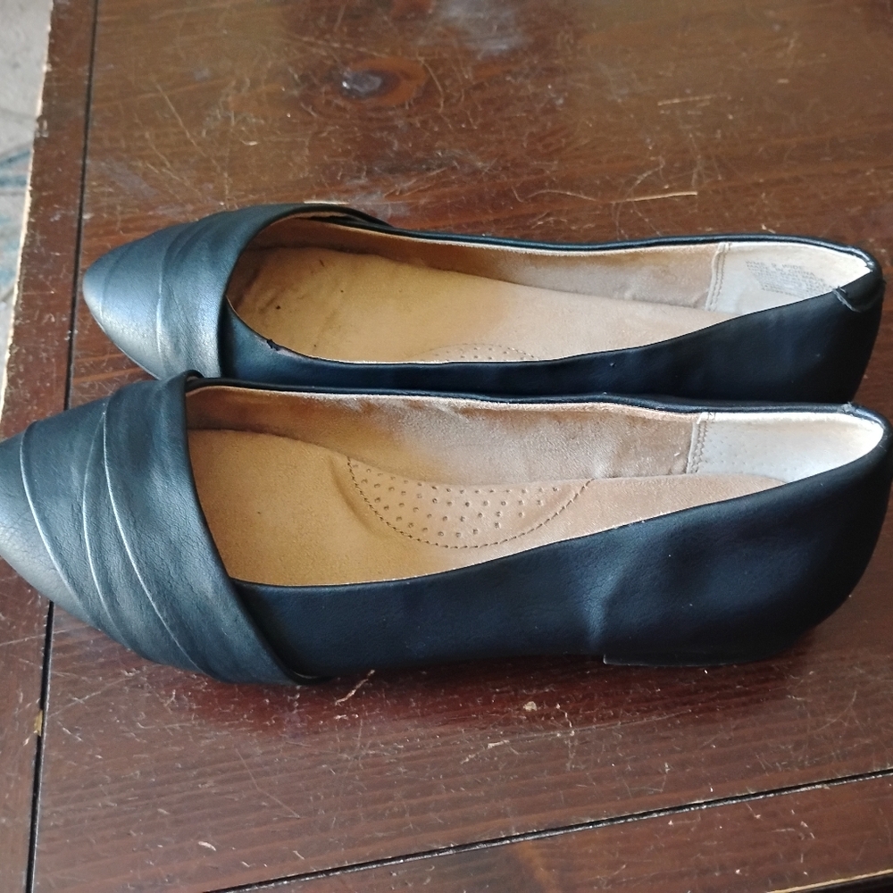 Like New Ladies 9w Sonoma Black Flats - Picture 7 of 10